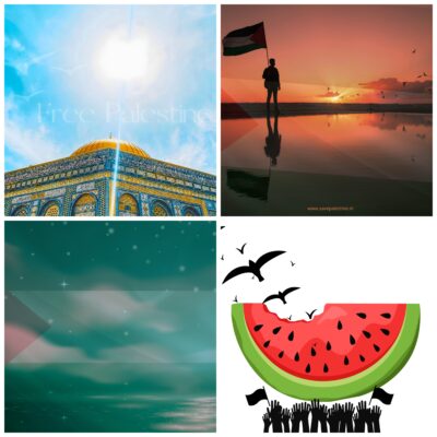 Doneeractie Palestine Ansichtkaarten.