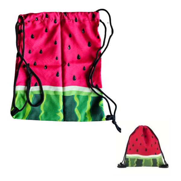 Watermeloen rugzakje polyester fitness sport rugzakje